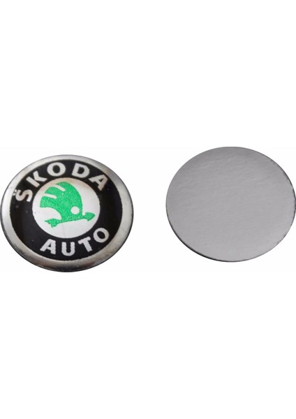 ESC Otomotiv EDP538 Skoda İçin 2 Adet Araç Anahtar Logo Amblemi