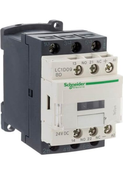 Lc1D09Bd - D Serisi 4Kw 9A 24V Dc Kontaktör