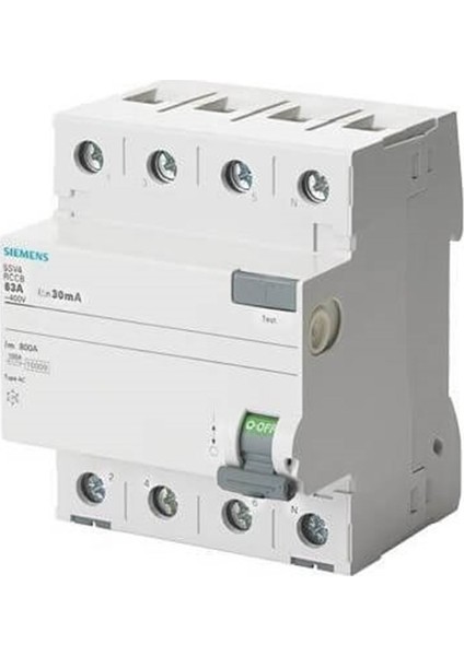 5Sv4642-0 - 3X25A 300Ma Kaçak Akım Rölesi - 70Mm