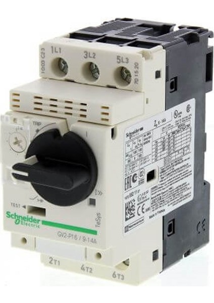 TELEMECANIQUE GV2P16 Motor Circuit Breaker – 9-14A, 10HP Protection