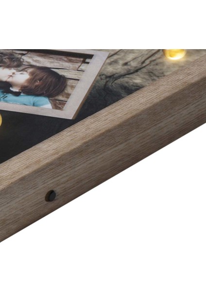 Pera Ahşap Led Işıklı Tablo