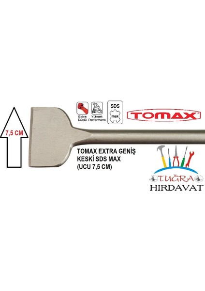 Sds Max Büyük Hilti Kırıcı Eksta Geniş Keski 18X400X75