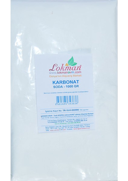 Lokman Avm Karbonat Soda 1000 gr Pkt