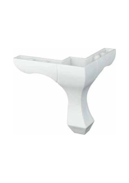 Lükens Baza Mobilya Ayağı 14 Cm Beyaz