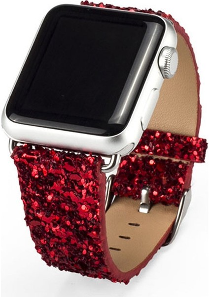 Akıllıphone Ally Apple Watch Uyumlu İçin 1,2,3 42Mm Deri Kayış Sim İşlemeli Kordon Kayış