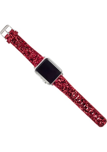 Akıllıphone Ally Apple Watch Uyumlu İçin 1,2,3 42Mm Deri Kayış Sim İşlemeli Kordon Kayış