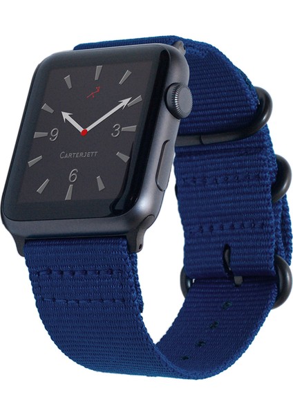 Ally Apple Watch Uyumlu İçin 38Mm 1,2,3 Nylon Kayış 3 Tokalı