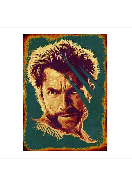 Ahşap Tablo Logan Wolverine