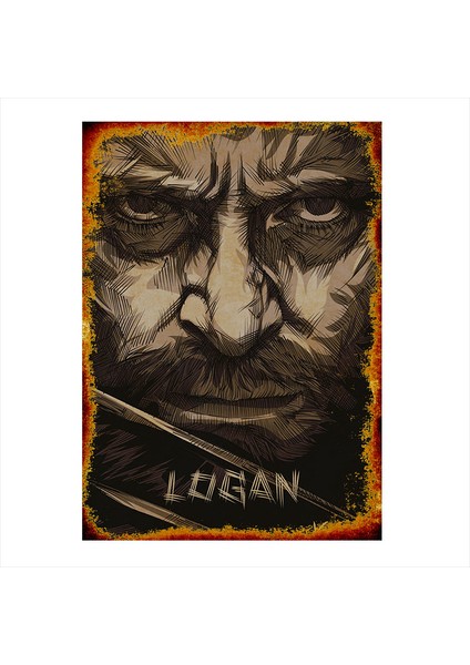 Ahşap Tablo Logan