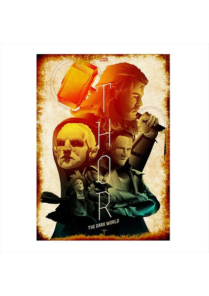 Ahşap Tablo Thor Film Afişi