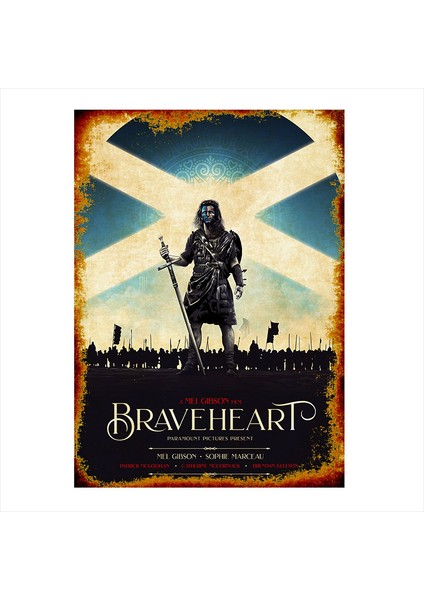 Ahşap Tablo Cesur Yürek Braveheart