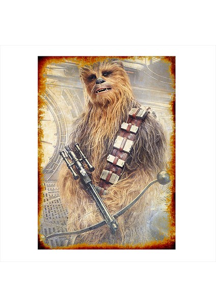 Ahşap Tablo Star Wars Chewbacca