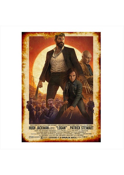 Ahşap Tablo Logan The Wolverine