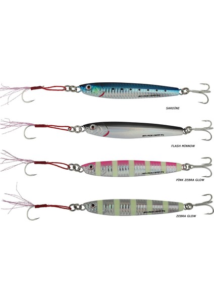 3D Slim Minnow 100 gr Jig Suni Yem