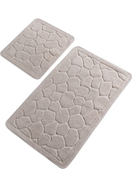 Lino Vizon Cotton 2 Li Set Banyo Halısı