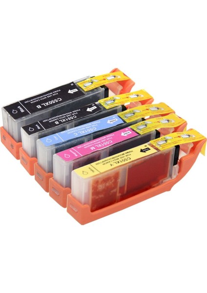 Canon Pixma Mg5400 Muadil Kartuş Takım 5 Renk Set Yüksek Kapasite 550Xl 551Xl