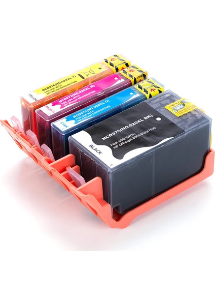 Photoink  Officejet 6500A Plus Muadil Kartuş Seti Cmyk 4 Renk Sarı Kırmızı Mavi Siyah Takım 920Xl