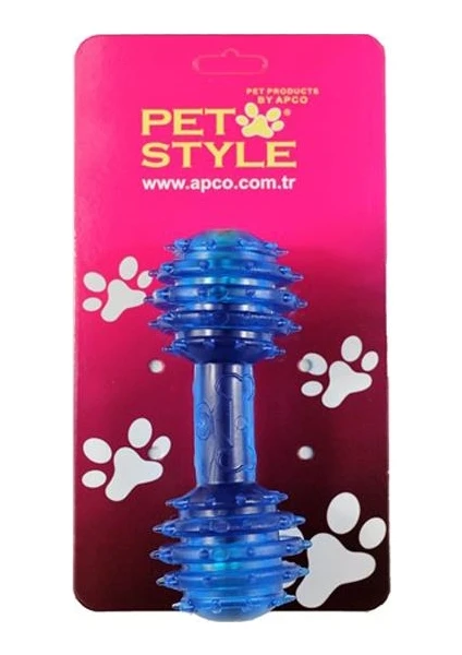 Pet Style Çıngıraklı Dumbell Mavi