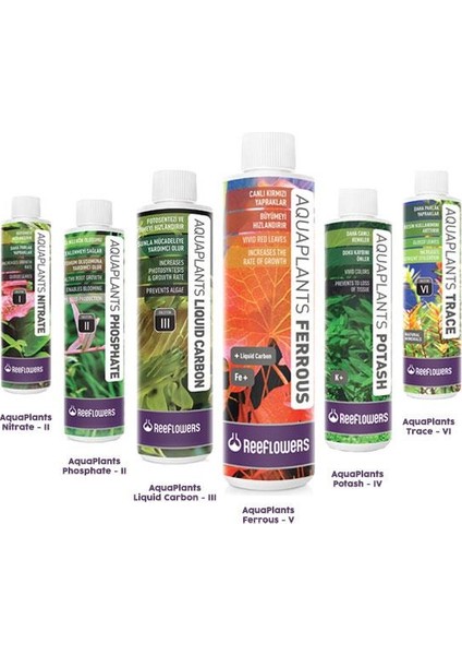 AquaPlants Bitki Gübre Seti 6x1000ml
