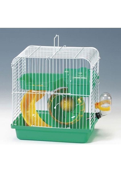 Hamster Kafesi Yeşil Beyaz 23x17x25