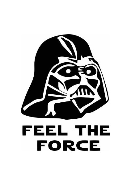 Tuvalet Feel The Force Sticker 78997