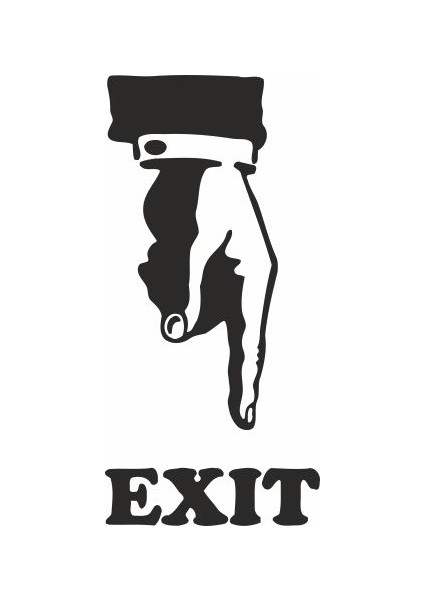 Tuvalet Exit Sticker 79001