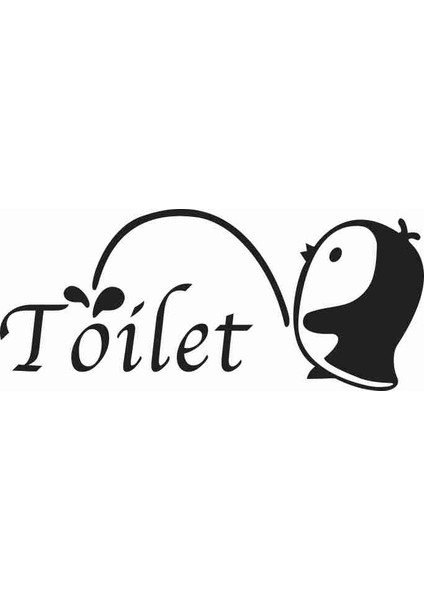 Tuvaletteki Penguen Sticker 79014