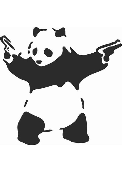Tuvaletteki Panda Sticker 79015