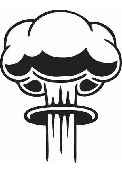 Tuvaletteki Nükleer Patlama Sticker 79017