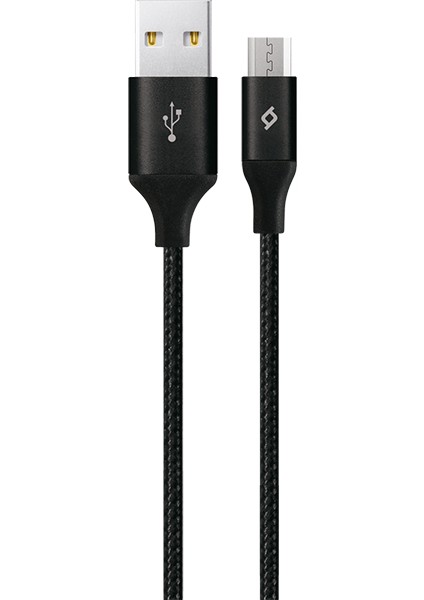 AlumiCable XL Micro USB Kablo Siyah 2M 2DK21S