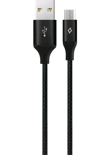 AlumiCable XL Micro USB Kablo Siyah 2M 2DK21S