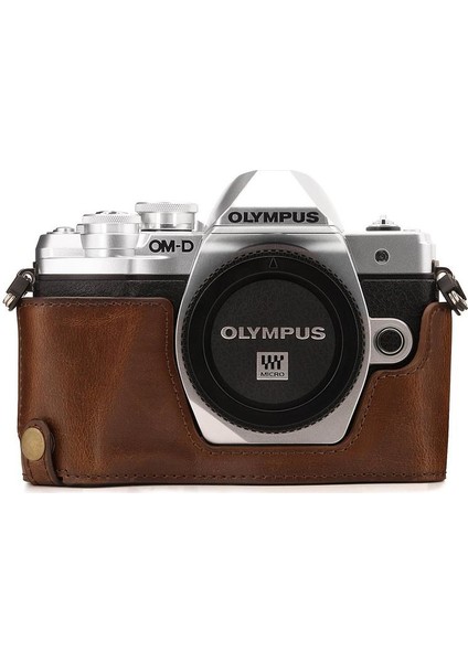 MG1351 Olympus Om-D E-M10 Mark Iıı Deri Kamera Çantası