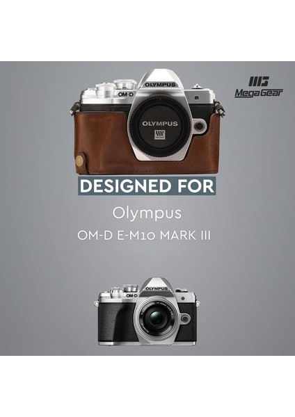 MG1351 Olympus Om-D E-M10 Mark Iıı Deri Kamera Çantası