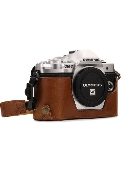 MG1352 Olympus Om-D E-M10 Mark Iıı Deri Kamera Çantası
