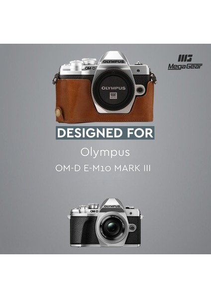 MG1352 Olympus Om-D E-M10 Mark Iıı Deri Kamera Çantası