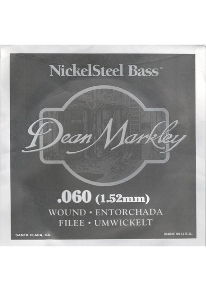 Nickel Steel Bass .060 Bas Gitar Tek Tel