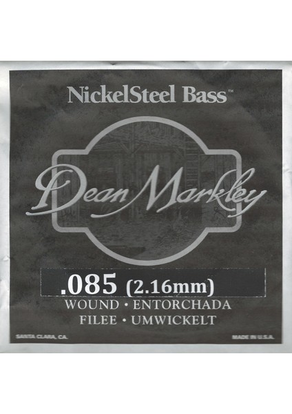 Nickel Steel Bass .085 Bas Gitar Tek Tel