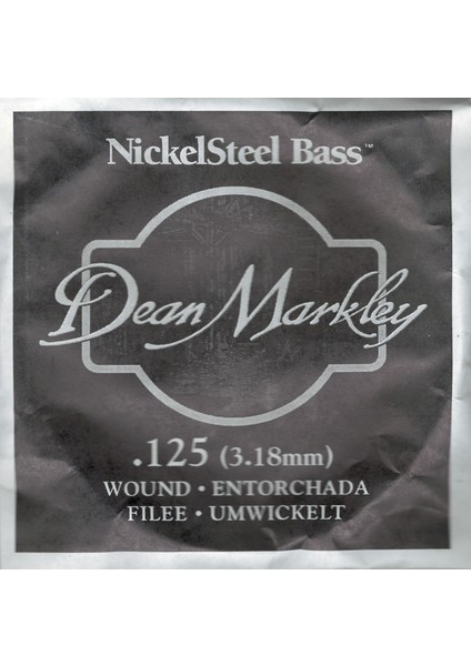 Nickel Steel Bass .125 Bas Gitar Tek Tel