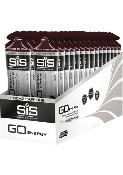 GO Energy + Caffeine Gel 60 ML 30 Adet Kahve