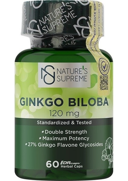 Ginkgo Biloba 120 Mg 60 Kapsül