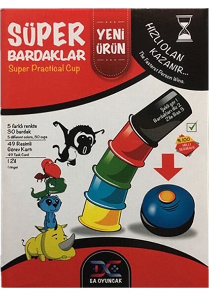 Süper Bardaklar Kutu Oyunu