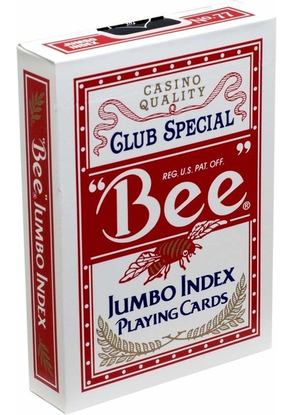 Bee Jumbo İndex Playing Cards (Bee Jumbo Poker Oyun Kartı 2 Paket) fiyatları