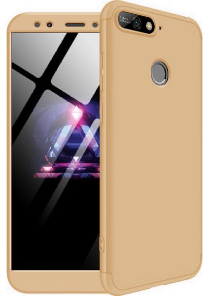 Huawei Y7 2018 Kılıf Double Dip 360 Protective