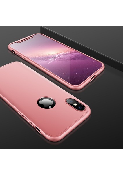 Apple iPhone X Kılıf Double Dip 360 Protective