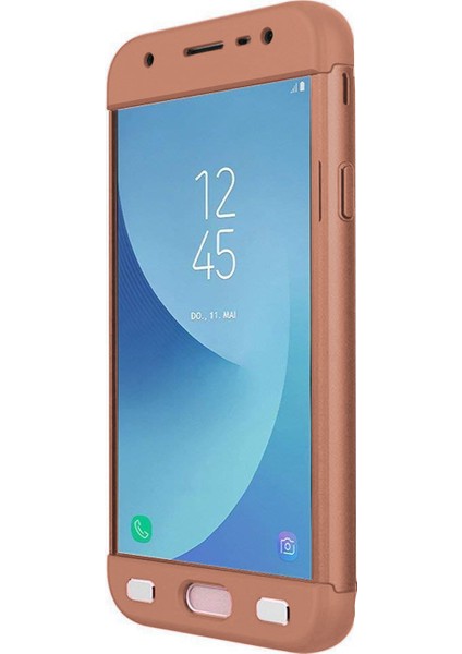 Samsung Galaxy J7 Pro Kılıf Double Dip 360 Protective
