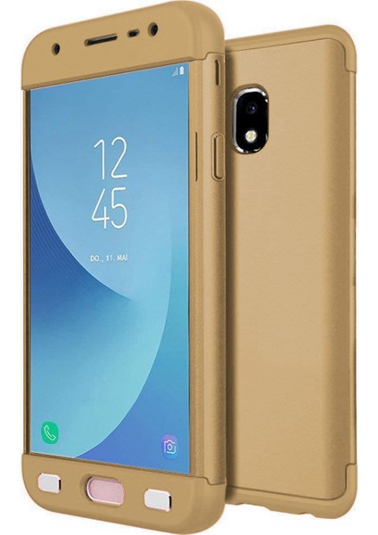 Samsung Galaxy J7 Pro Kılıf Double Dip 360 Protective