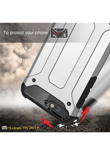 Huawei Y6 2018 Kılıf Rugged Armor