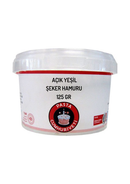 Jelatinsiz Açık Yeşil Şeker Hamuru - 125 gr