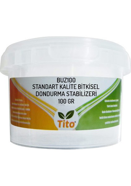 Buz100 Standart Kalite Bitkisel Dondurma Stabilizeri - 100 gr