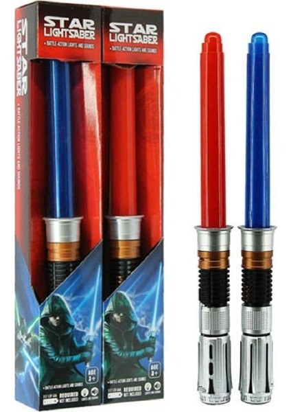 Star Lightsaber Star Wars Elektronik Işın Kılıcı 2 Kılıç Birlikte